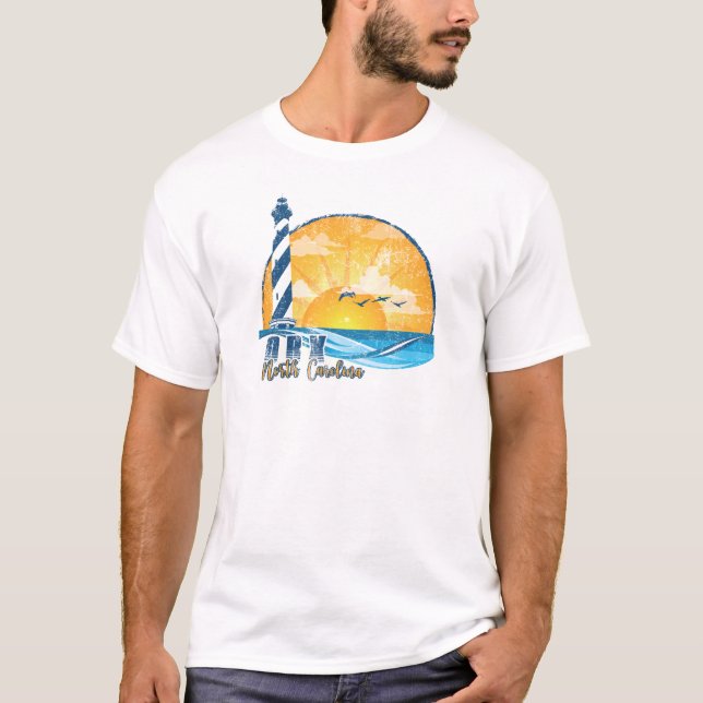 OBX Sunset distressed T-Shirt (Front)