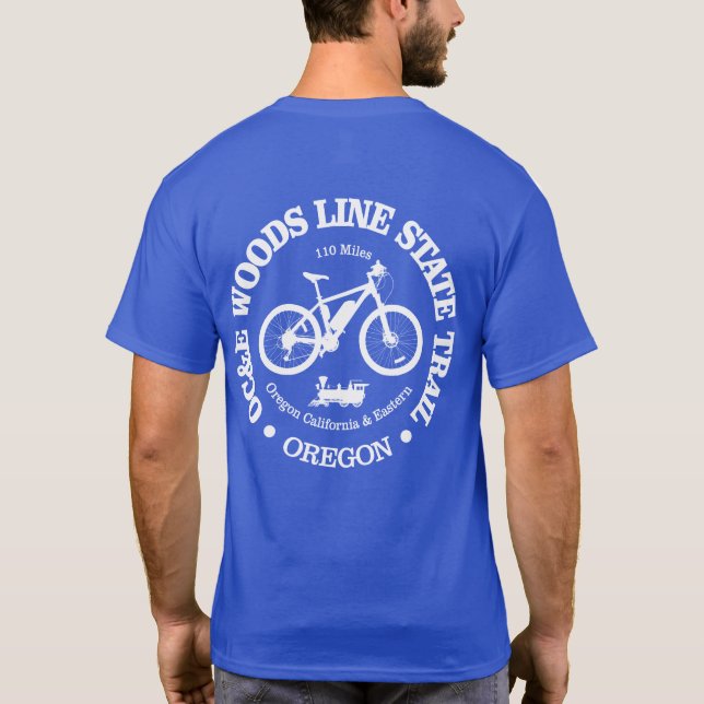 OC&E Woods Line State Trail (cycling) T-Shirt (Back)