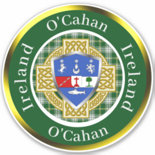O'Cahan Irish Shield & Celtic Cross Personalised