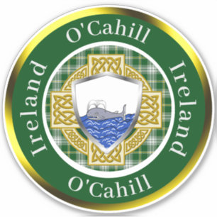O'Cahill Irish Shield & Celtic Cross Personalised