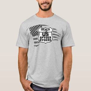 Ocala Chapter - Tattered Flag bw T-Shirt