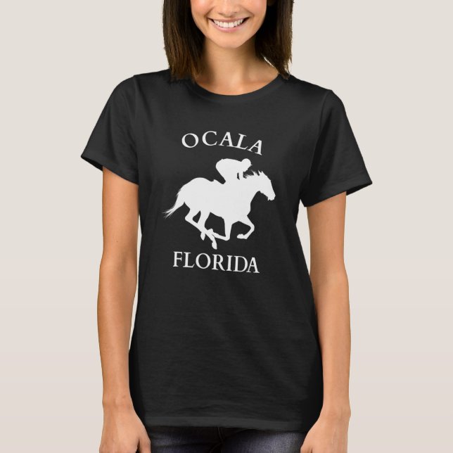 Ocala Florida Equestrian Horse T-Shirt (Front)