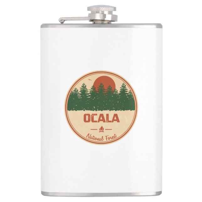 Ocala National Forest Hip Flask (Front)