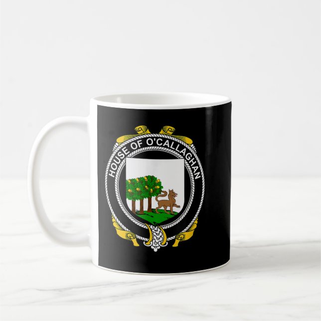 O'Callaghan Coat of Arms  Family Crest  Coffee Mug (Left)
