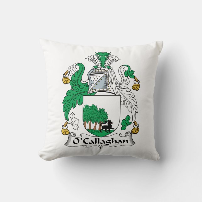 O'Callaghan Family Crest Cushion (Front)