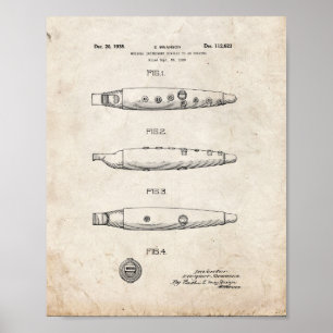 Ocarina Patent - Old Look Poster