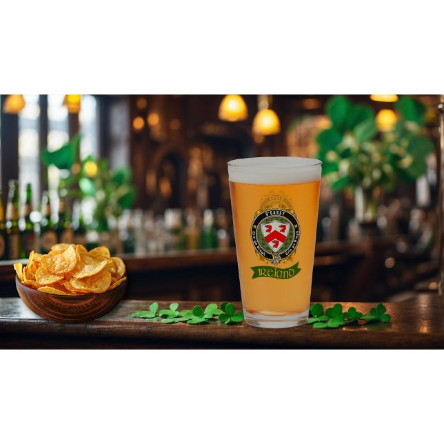 O'Casey/Casey Irish Shield Personalised Beer Glass (Creator Uploaded)