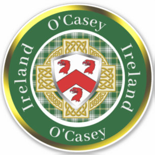 O'Casey Irish Shield/Celtic Cross Personalized