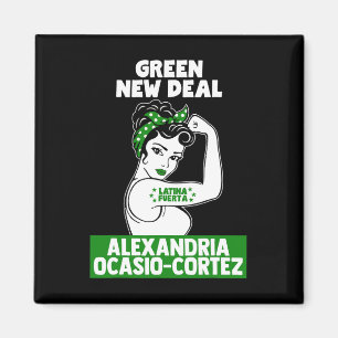 Ocasio-cortez Latina Fuerta Aoc Feministin Grün Ne Magnet