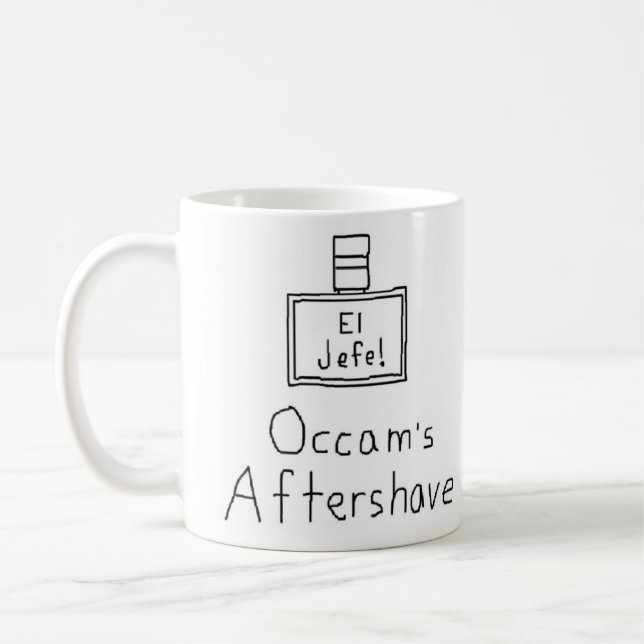 Occam's aftershave coffee mug (Left)