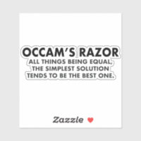 Occam's Razor Scientific Principle of Parsimony
