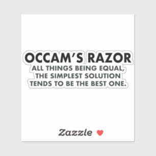 Occam's Razor Scientific Principle of Parsimony