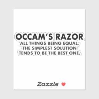 Occam's Razor Scientific Principle of Parsimony