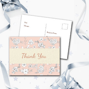 Occasion Birthday Wedding Generic Thank you Custom Holiday Postcard