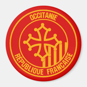 Occitanie Round Emblem Magnet
