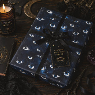 Occult All Seeing Eyes Celestial Gothic Wrapping Paper