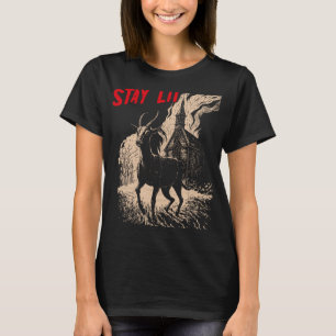 Occult Atheist Black Phillip Burning Church Stay L T-Shirt