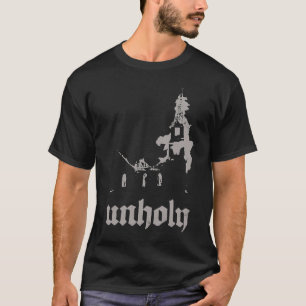 Occult Baphomet Atheist Burning Church Unholy Sata T-Shirt