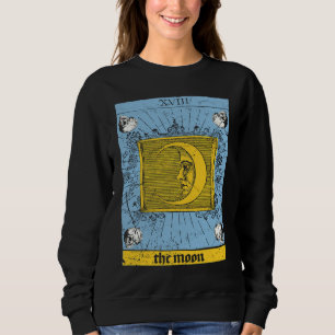 Occult Baphomet Tarot Card The Moon Devil Gothic V Sweatshirt