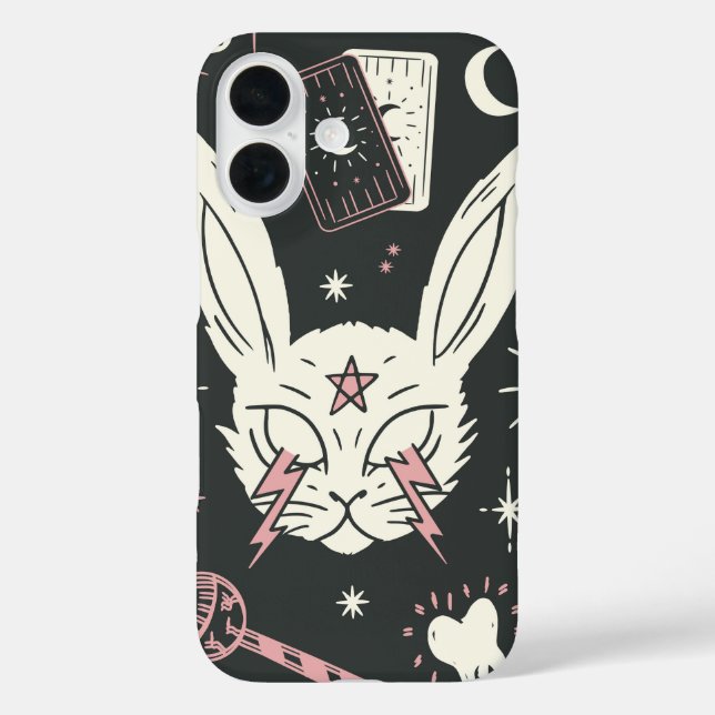 Occult Bunny Power Spooky Witchcore Case-Mate iPhone Case (Back)