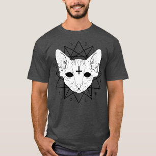 Occult Cat Sacred Geometry T-Shirt