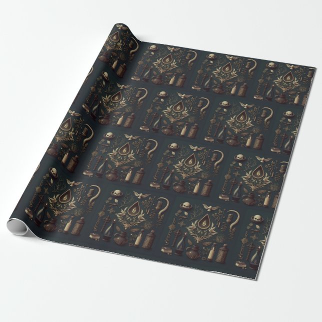 Occult Dark Alter Wrapping Paper (Unrolled)