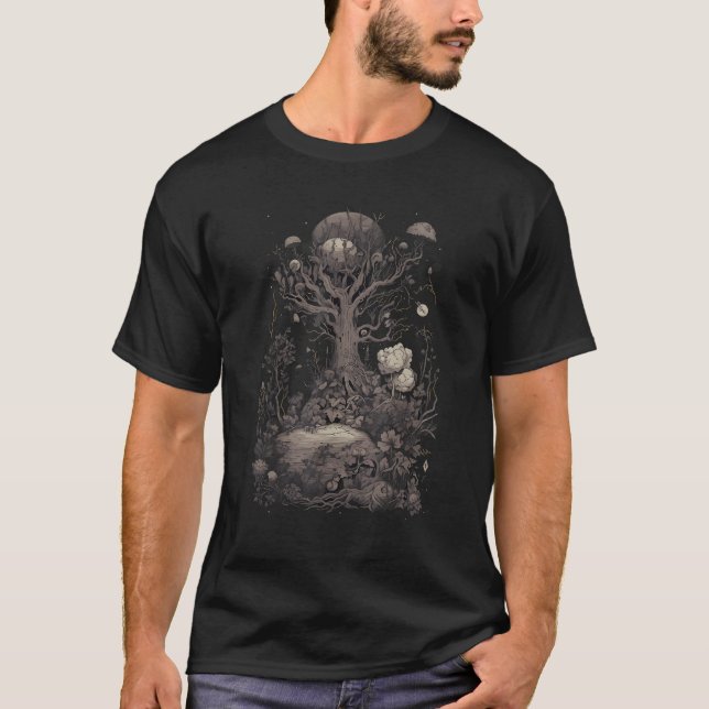 Occult Dark Art Grunge Goth Occult Gothic Aestheti T-Shirt (Front)