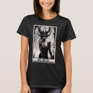 Occult Dark Art Horror The Devil Tarot Card T-Shirt