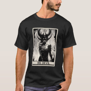 Occult Dark Art Horror The Devil Tarot Card T-Shirt