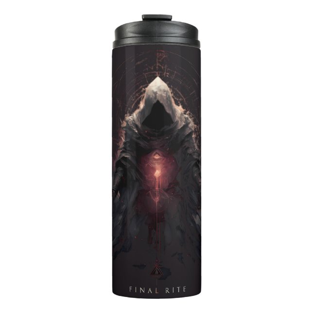 Occult Figure Dark Art  Thermal Tumbler (Front)