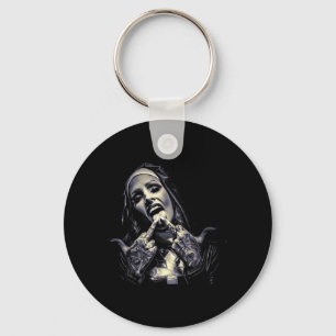 Occult Gothic Dark Satanic Nun Tattoos Unholy Nun Key Ring