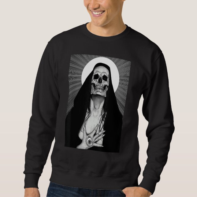 Occult Gothic Dark Satanic Unholy Witchcraft Grung Sweatshirt (Front)