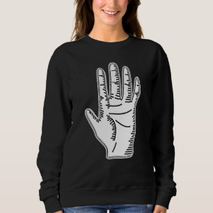 Occult Hand Dark Art Grunge Goth Gothic Aesthetic Sweatshirt