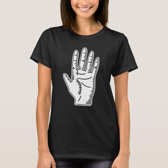 Occult Hand Dark Art Grunge Goth Gothic Aesthetic T-Shirt (Front)