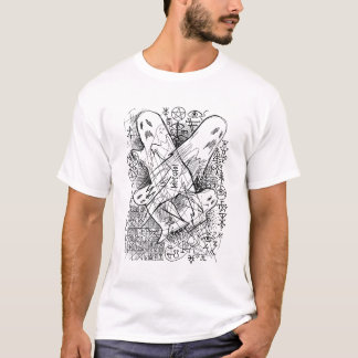 Occult Sheet Ghosts Funny Esoteric Grimoire Sigils T-Shirt