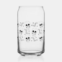 Occult Skull Star Can Glass