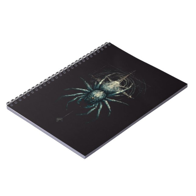 Occult Spider Mystic Geometry Dark Art Notebook (Left Side)