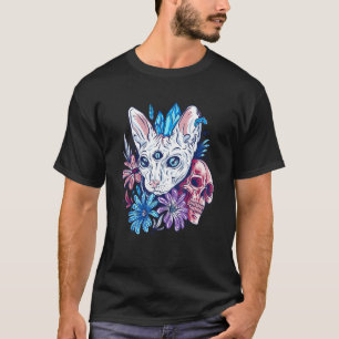 Occult Three Eyed Ca Demon Cat Satanic Cat T-Shirt