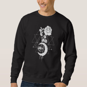 Occult Vintage Moon Rose Witch Sweatshirt