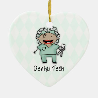 Occupation Woman Dentist Tech Personalised Ceramic Tree Decoration