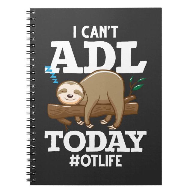 Occupational Therapist ADL Occupational Therapy Notebook (Front)