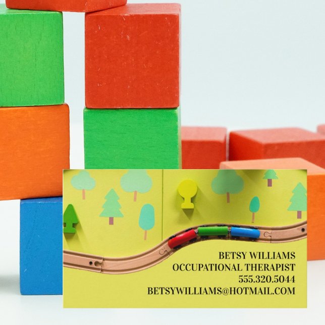 Occupational Therapist At Home Kids Toys Business Card (Creator Uploaded)