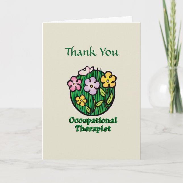 Occupational Therapist BL Thank You Card (Front)