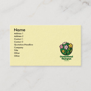 Occupational Therapist Blooms 2 Business Card