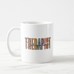 Occupational Therapist Colorful Text Coffee Mug