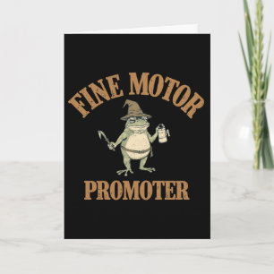 Occupational Therapist Fine Motor Promoter Funny Card