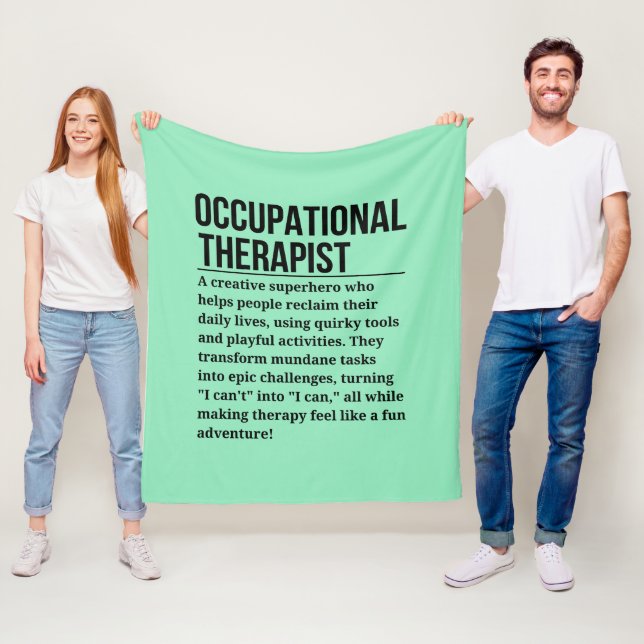 Occupational Therapist Fleece Blanket (In Situ)