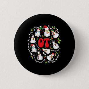 Occupational Therapist Fun Occupation Therapy Chri 6 Cm Round Badge