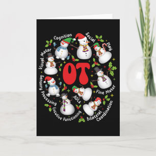 Occupational Therapist Fun Occupation Therapy Chri Card