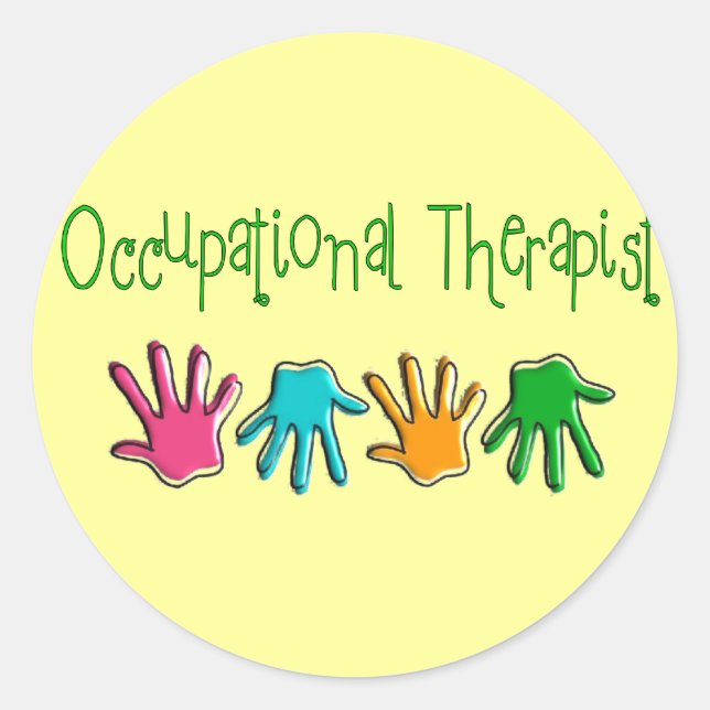 Occupational Therapist Gifts Classic Round Sticker (Front)